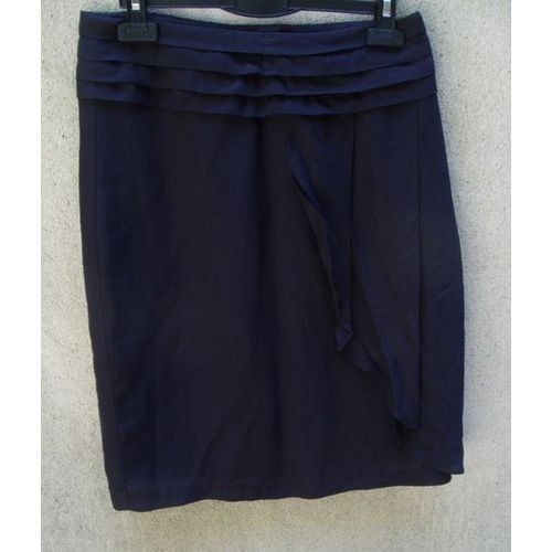 Jupe Caroll Droite Noire T36
