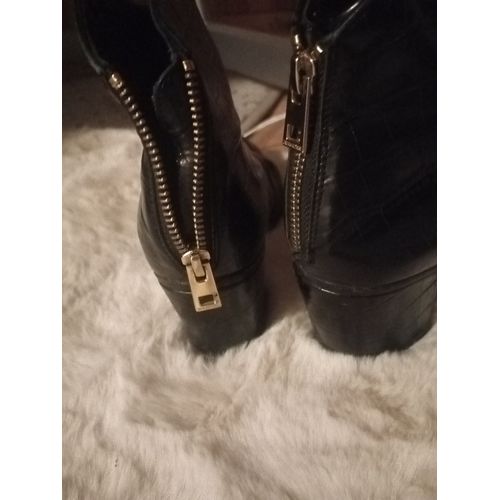 Bottines Tout En Cuir Taille 37/37,5