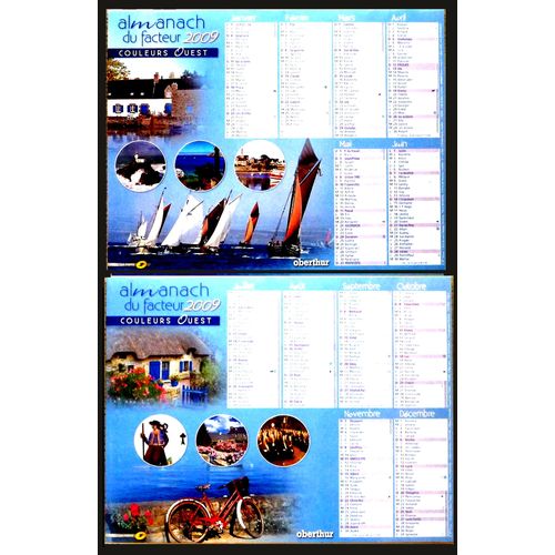 Almanach Du Facteur =2009. " Couleurs Ouest " Vendee - 85