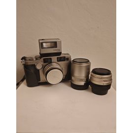 Contax G2 – Très bon état – Kit complet avec objectifs Zeiss + Flash TLA 200