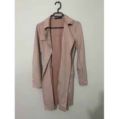 Veste En Suédine Rose Pale Kiabi Taille Xs/34