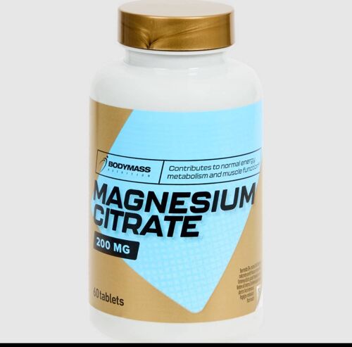 Capsules De Citrate De Magnésium Bodymass 200 Mg 