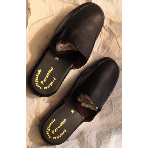 Chaussons/Mules Homme En Cuir - Jamais Portés - 39