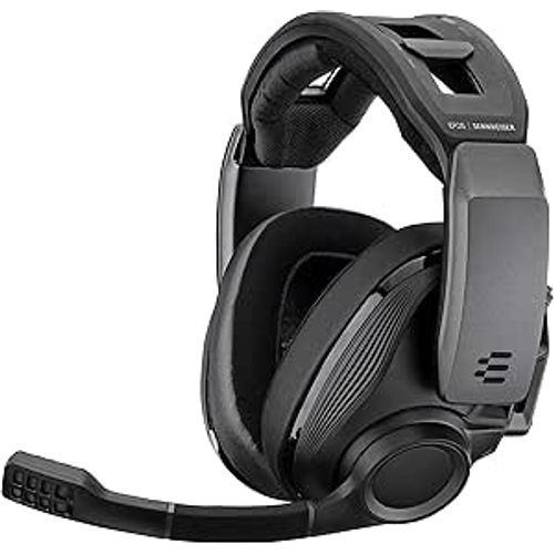 Casque de jeu sans fil Bluetooth Sennheiser GSP 670 avec son surround 7.1, microphone antibruit avec fonction de coupure du micro par basculement, préréglages audio pour PC, PS4 et smartphones - Noir