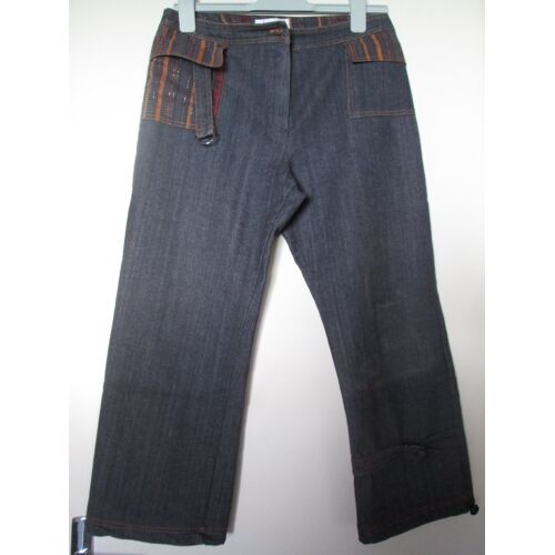 Pantacourt En Toile Genre Jean "Affinités" T 40