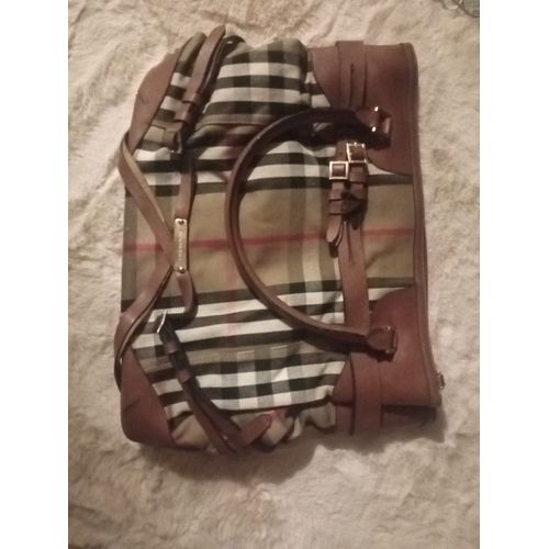 Sac à main large vintage Burberry