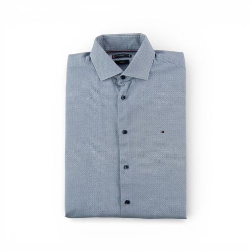 Reconditionné - Chemise Classiques Homme À Motifs - Taille S - Homme - Bleu Clair