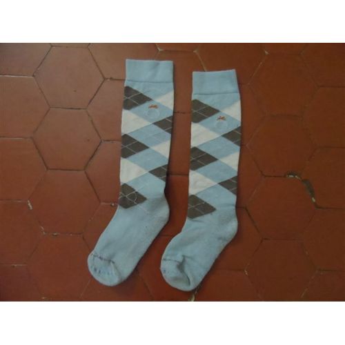 Mi-Bas D'équitation Losanges Fouganza