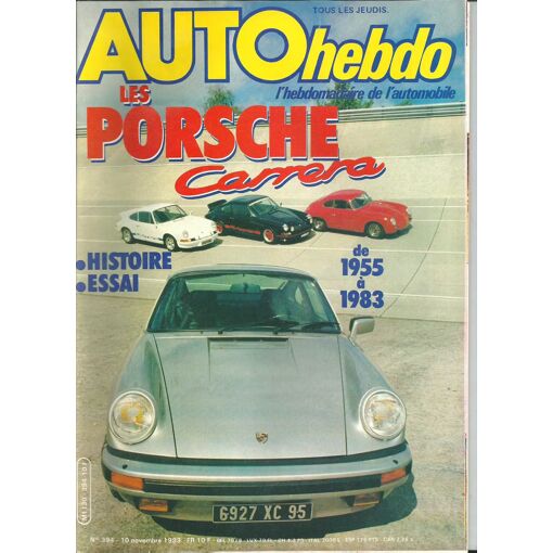 Auto Hebdo N°641 – 1988 – VW Corrado, Renault 19 GTS, 1000 Km Nürburgring