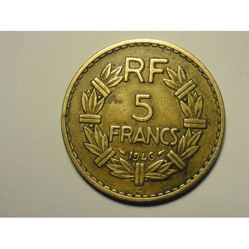 Lavrillier 5 Francs 1946c, Bronze / Aluminium
