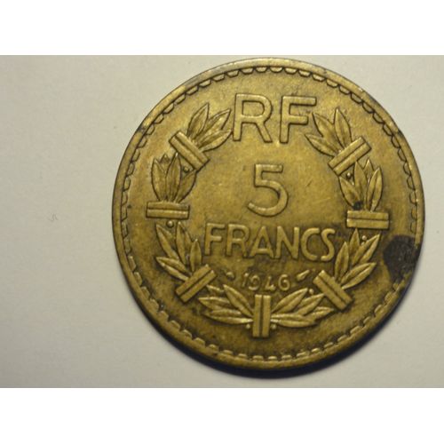 Lavrillier 5 Francs 1946, Bronze / Aluminium