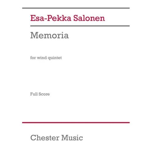 Memoria For Wind Quintet / Conducteur