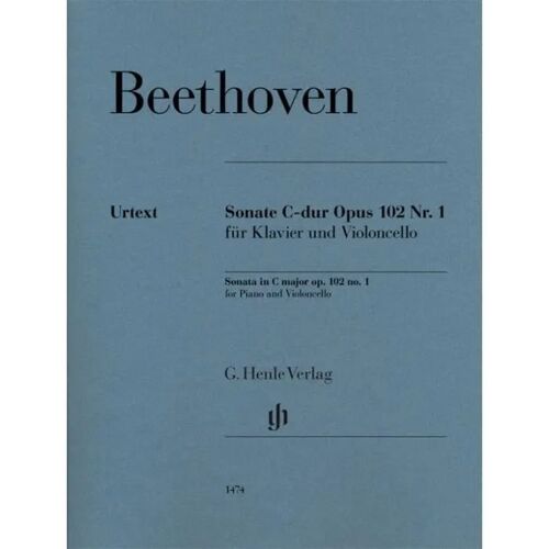 Sonate C-Dur Op. 102,1 Für Klavier Und Violoncello