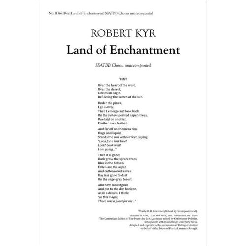 Land Of Enchantment / Choral Score