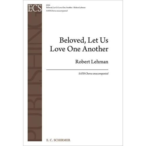 Beloved, Let Us Love One Another / Choral Score