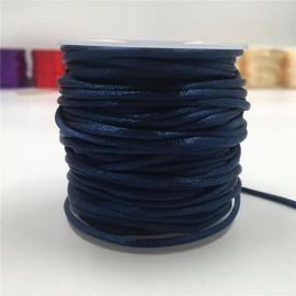 Laine Tricot - Pelote,Fil De Satin Tressé Coloré De 2mm,Pour Nministériels D Chinois,Bracelet En - 508 Navy Blue-40meters Roll