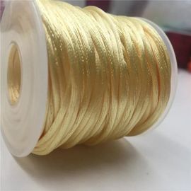 Laine Tricot - Pelote,Fil De Satin Tressé Coloré De 2mm,Pour Nministériels D Chinois,Bracelet En - 540 Lt Yellow-100meters Roll