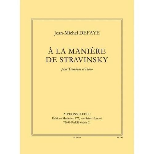 A La Maniere De Stravinsky / Recueil