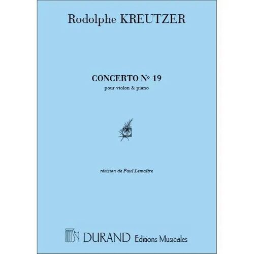 Concerto N 19 Vl-Piano / Conducteur