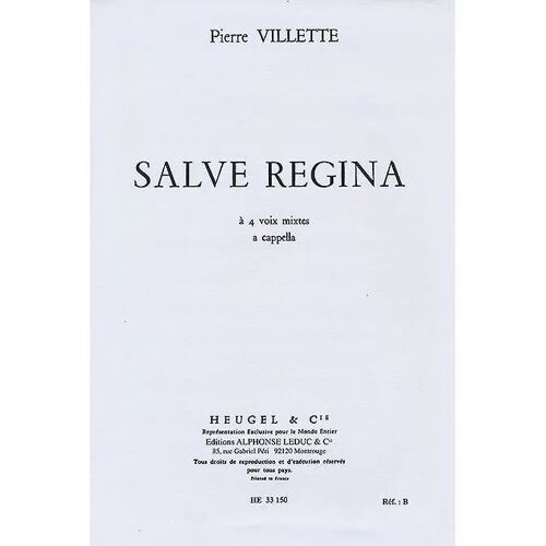 Salve Regina / Vocal Score
