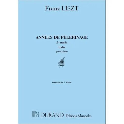 Annees De Pelerinage 2 Annee Italie / Conducteur