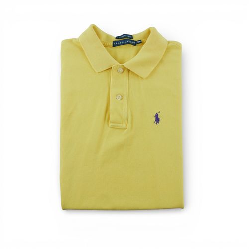 Reconditionné - Polo Manches Courtes Femme Jaune - Taille M - Femme - Jaune