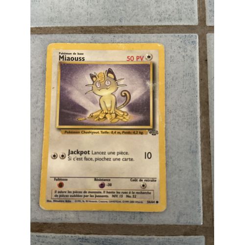 Carte Pokémon Miaouss Bon État 