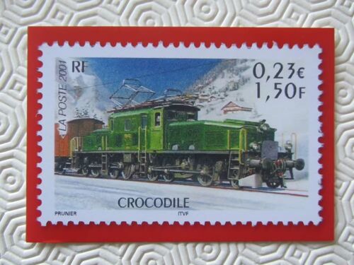 Carte Postale Prétimbrée - Les Légendes Du Rail - Crocodile - 2021