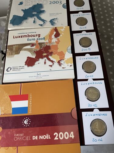 Lot Du Luxembourg ( Détail Ci-Dessous) 3 Bu      Année 2003/2004/2008 Et 6 Pièces De 2€ Commémoratives  Année 2004/2006/2008/2010 /2012/2014