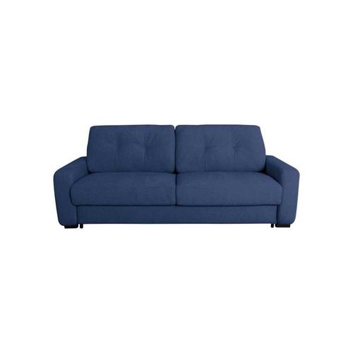 Canapé convertible DUNLOPILLO Express SOA 3 places tissu gaufré Saphir 215x100x91 cm