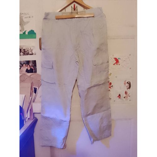 Pantalon Crème Xl Vintage Années 90 Angelo Litrico.