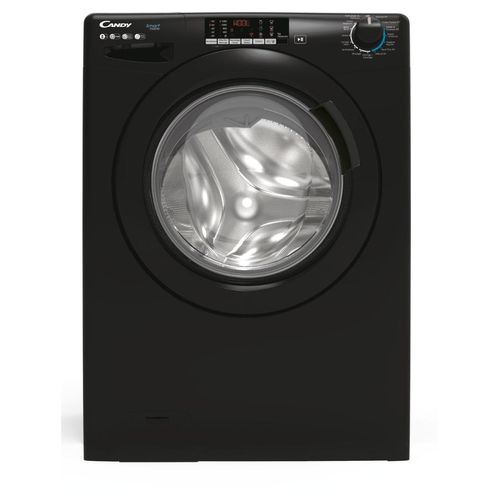 Machine à laver hublot Candy SMART Inverter CS 148TMBBE/FR - 60x54x85 cm (lxpxh) - 58 litres - 8 kg - 1400 tours/min - noir brillant