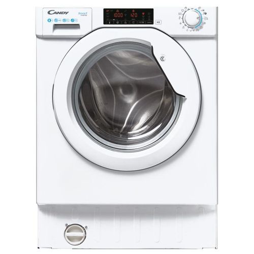 Machine à laver hublot Candy CBW 48TWME-S - intégré - Niche - 60x57x83 cm (lxpxh) - 58 litres - 8 kg - 1400 tours/min - blanc