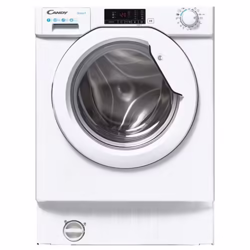 Machine à laver hublot Candy SMART CBW 27D1E-S - intégré - Niche - 60x57x83 cm (lxpxh) - 58 litres - 7 kg - 1200 tours/min - blanc