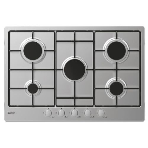 Candy Timeless CHW 7X Table de cuisson au gaz Acier inoxydable - 5 foyers