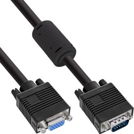 InLine 17701B câble VGA 1 m VGA (D-Sub) Noir