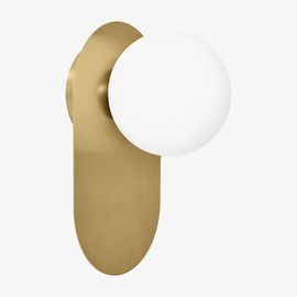 Applique Murale Nacariel En Acier Inoxydable Et Verre Doré ¿25 Cm