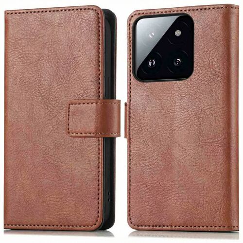 imoshion Étui de télephone portefeuille de luxe Xiaomi 14T Pro Marron
