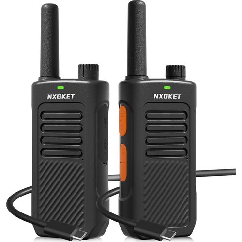 Talkies Walkie Longue Portée Pour Adultes, Pmr446 Talkie-Walkie Professionnels Avec Batteries Rechargeables 1500 Mah, Licence 16 Canaux, Radio Bidirectionnelle, Chargement Usb-C