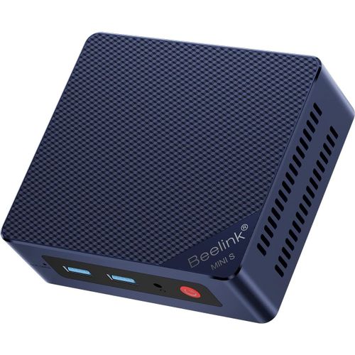 Beelink Mini PC,Mini S13 Intel Twin Lake N150,Ordinateur de bureau avec 16 Go DDR4 RAM et 500 Go PCIe 3.0 SSD,Petite PC avec Double HDMI 4K UHD/WiFi 6/Bluetooth 5.2 pour HTPC/NAS /Win 11 Home