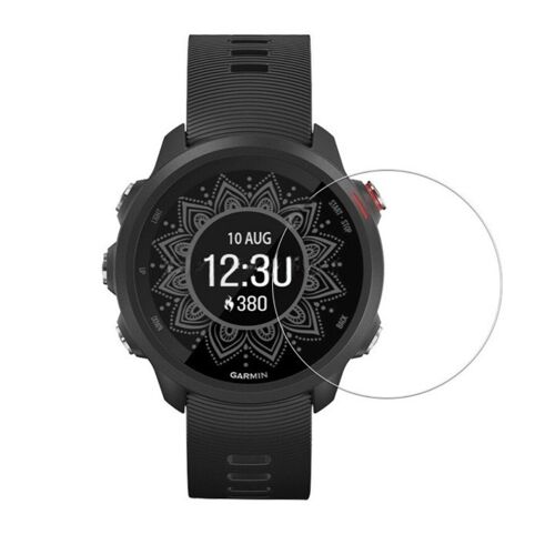 Lot De 2 Protections D'écran En Verre Trempé Avec Protection Oculaire Et Bord Incurvé, Compatibles Avec Garmin Forerunner 645