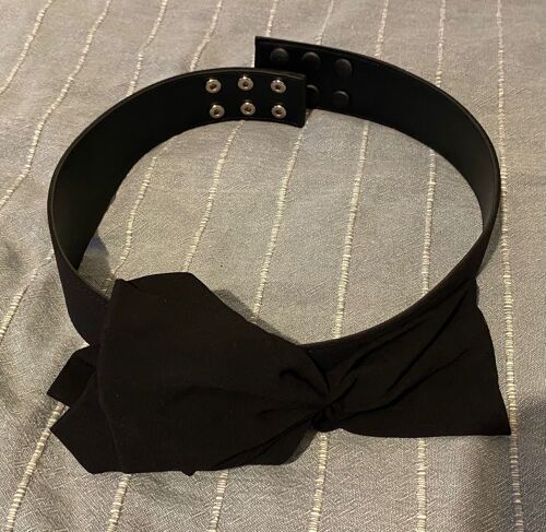 Ceinture Paule Ka Motif Noeud , Noir.