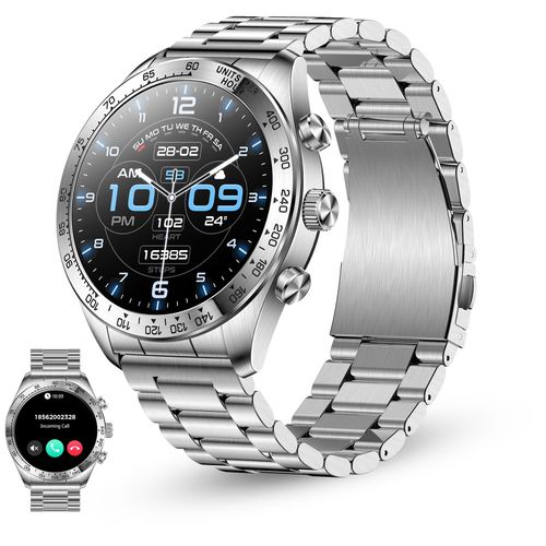 Ksix BXSW32P smartwatche et montre de sport 1.43" Acier inoxydable bracelet Acier inoxydable Taille unique