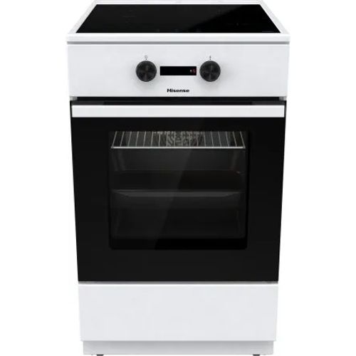 Hisense HEIT5A40WG four et cuisinière A Electrique Plaque avec zone à induction Noir et Blanc