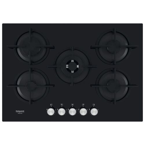 Hotpoint HAGS 72S BK Noir Intégré 73 cm Gaz 4 zones