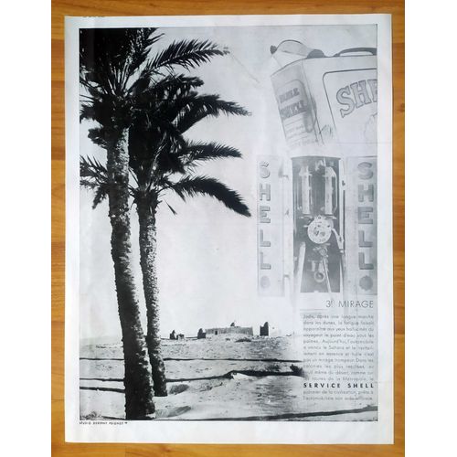 Publicité Papier - Service Shell De 1931