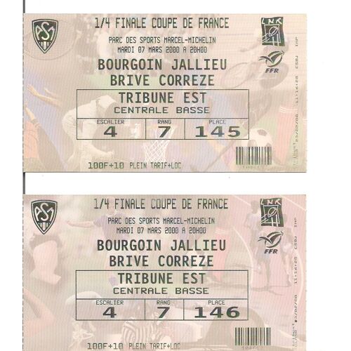 Rugby 1/4 Finale Coupe De France 2000
