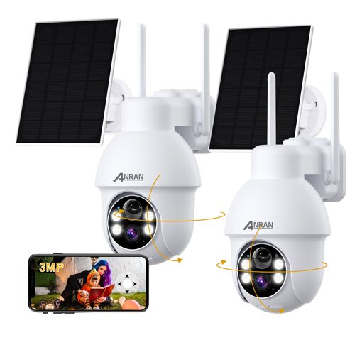 Caméra De Surveillance WiFi Extérieure MERCUSYS MC510 - 2K 3MP, 360°, Vision Nocturne Couleur, Détection De Personne, étanche IP65