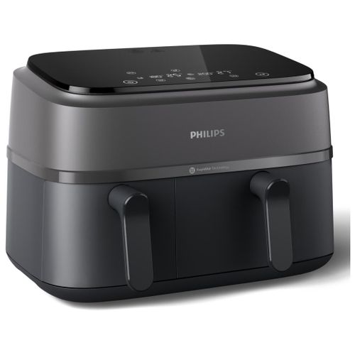 Philips 3000 series NA350/00 friteuse Double 9 L 2750 W Friteuse d'air chaud Noir