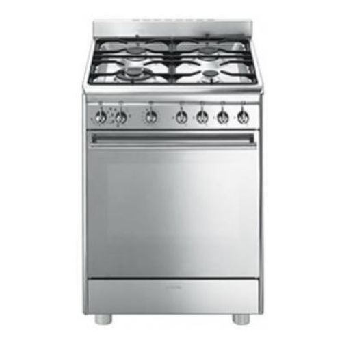 Smeg CX68MF8-2 four et cuisinière Electrique Gaz Acier inoxydable